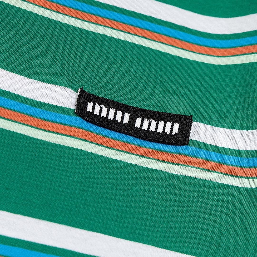 Striped cotton T-shirt