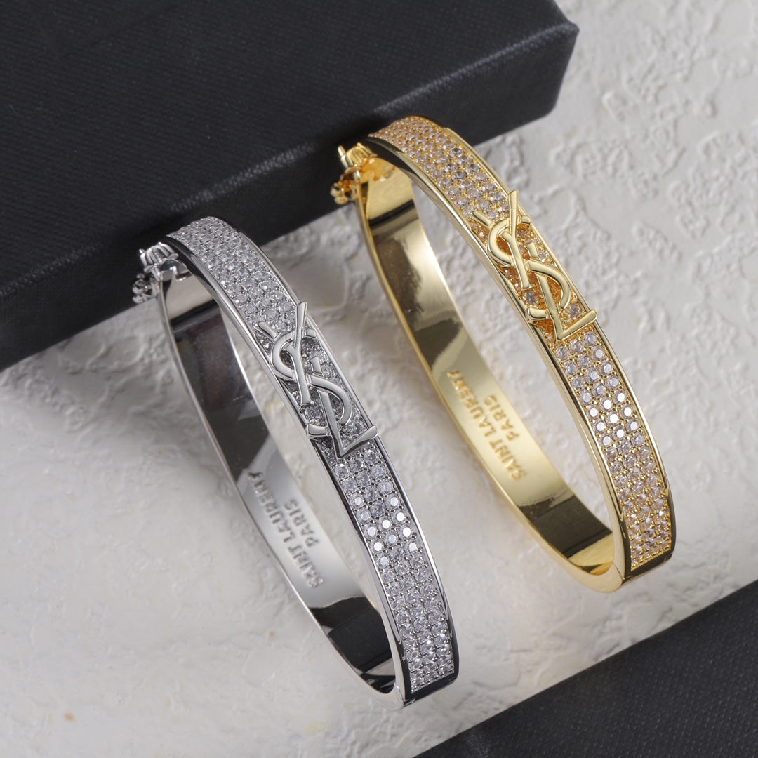 Diamond Logo Metal Bangle