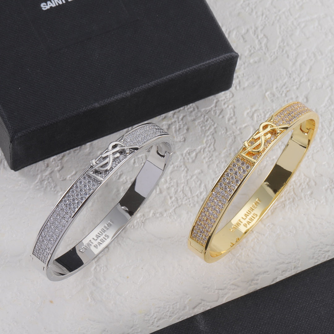 Diamond Logo Metal Bangle