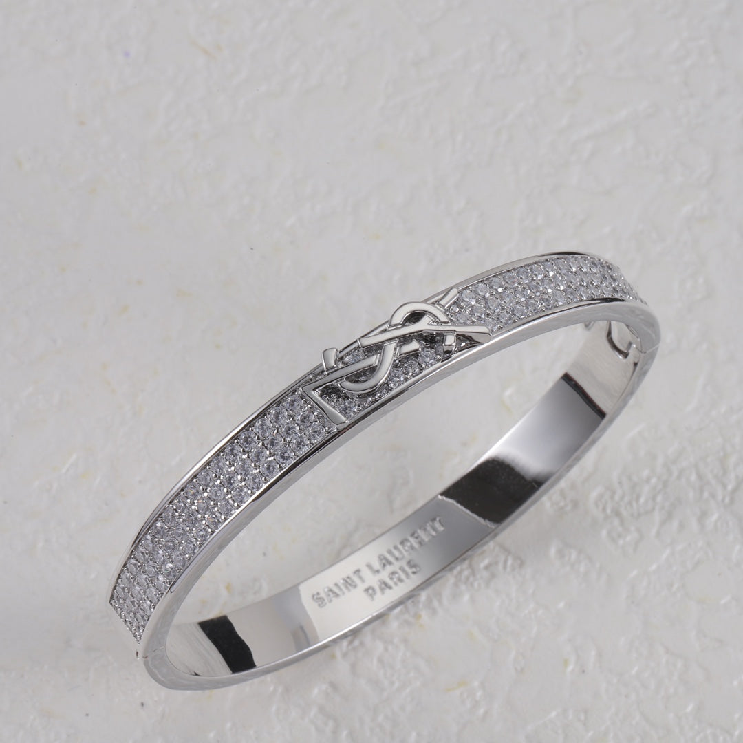 Diamond Logo Metal Bangle