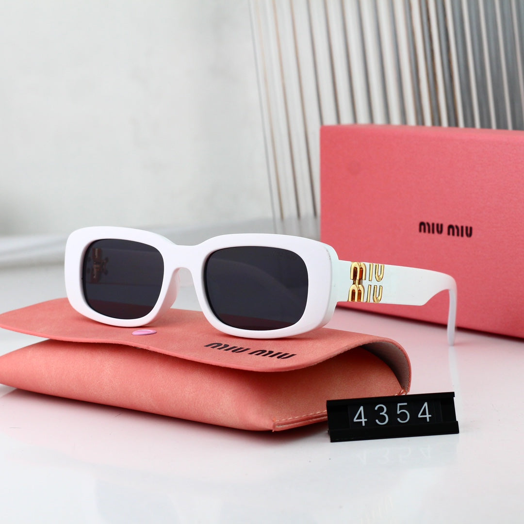 Rectangular Metal Fashion Women's Sunglasses