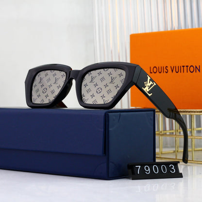 Fashion Embossed Square Sunglasses