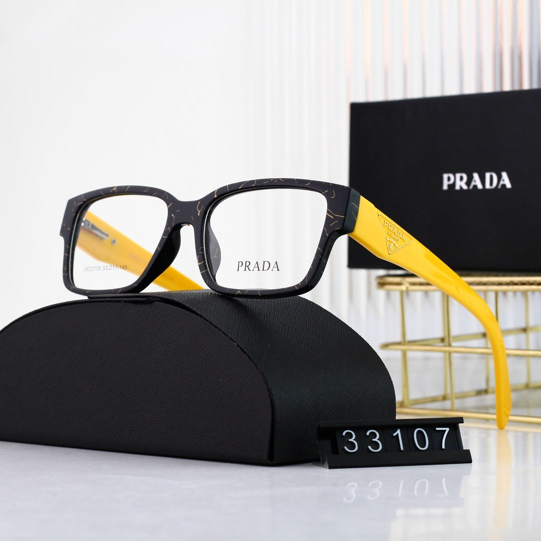 Classic Triangle Logo Square Glasses