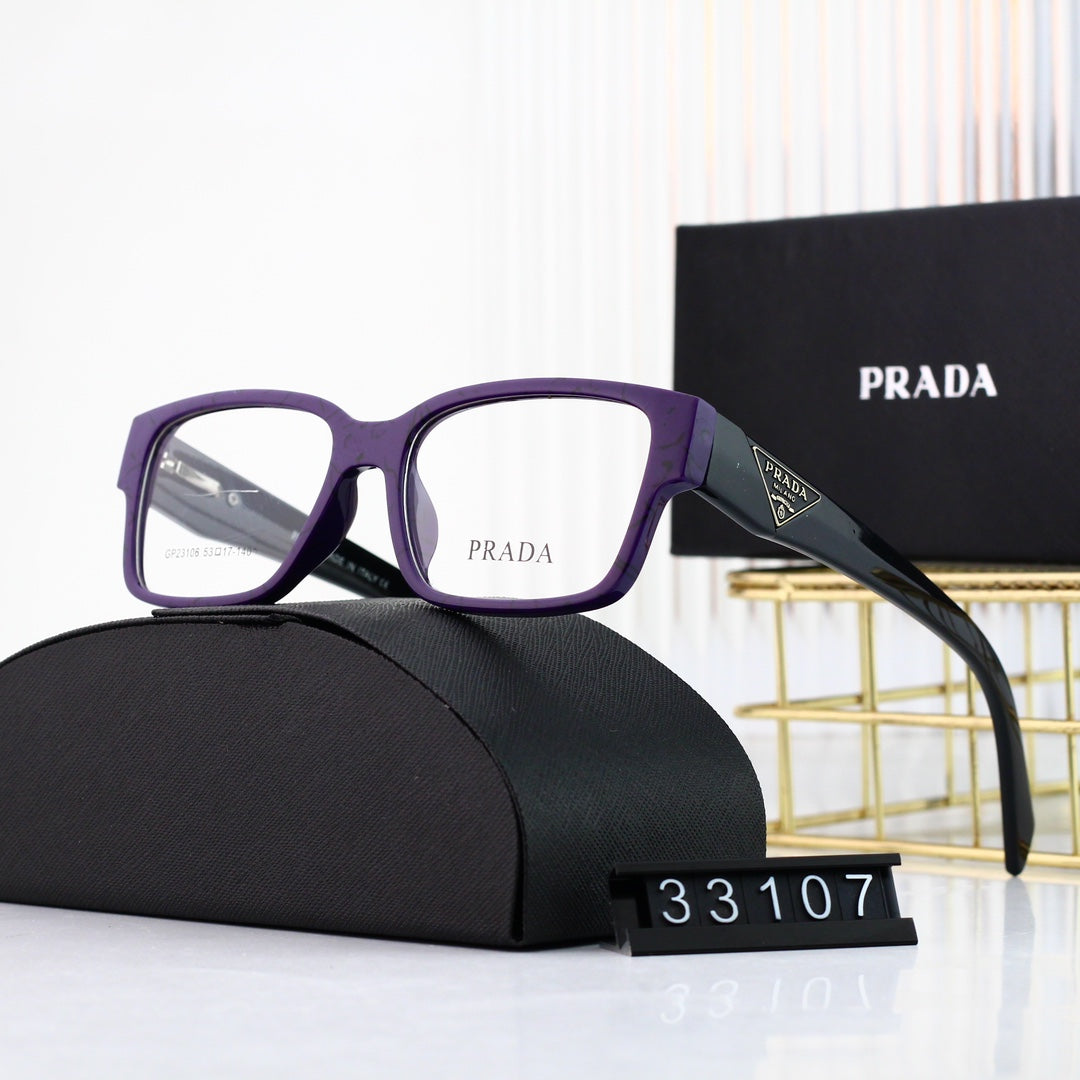 Classic Triangle Logo Square Glasses