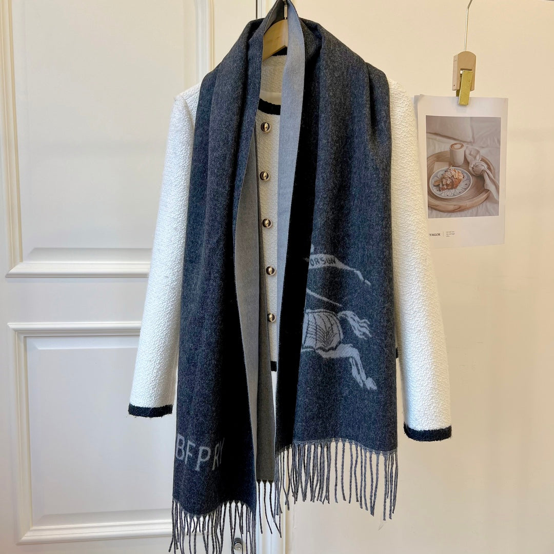 Simple Stylish Tassel Scarf