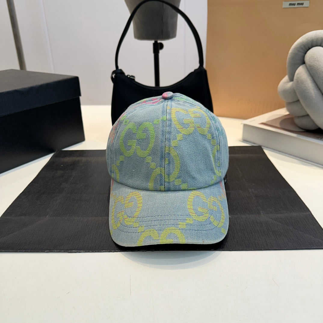 Luxury Embroidery Letters Denim Ball Cap