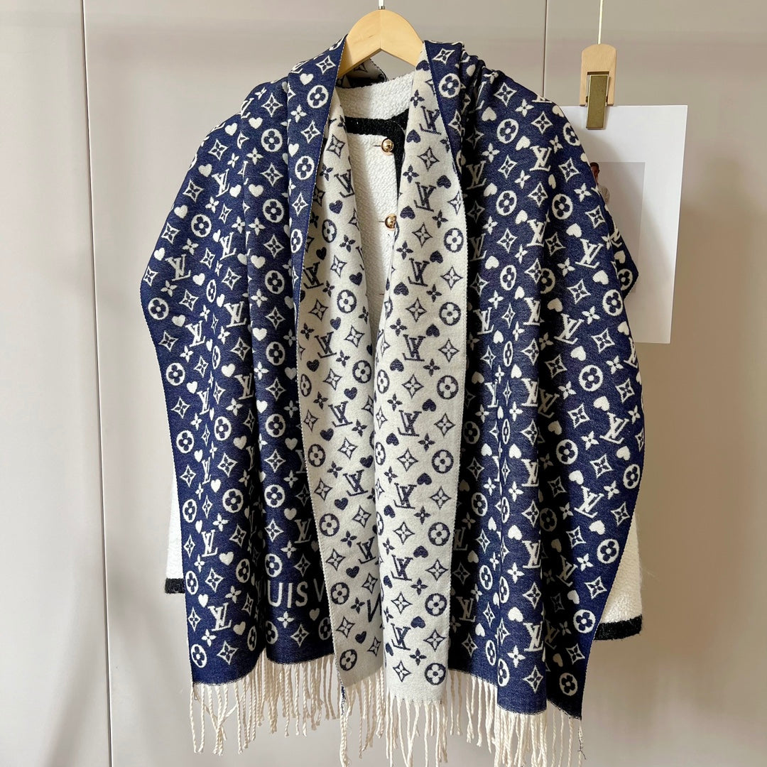 Fashion Heart Embossed Scarf