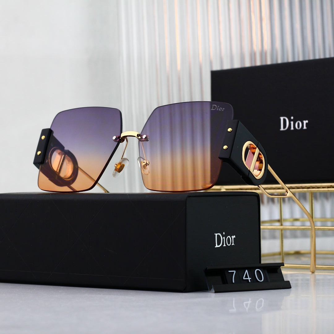 Fashion CD Metal Square Sunglasses