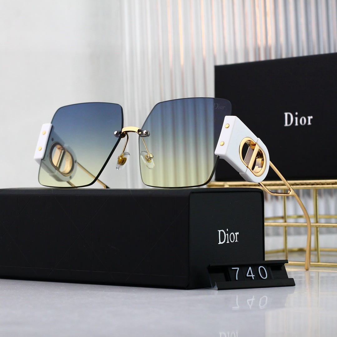 Fashion CD Metal Square Sunglasses