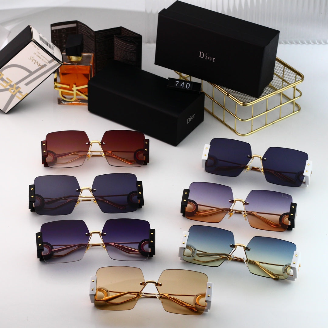 Fashion CD Metal Square Sunglasses