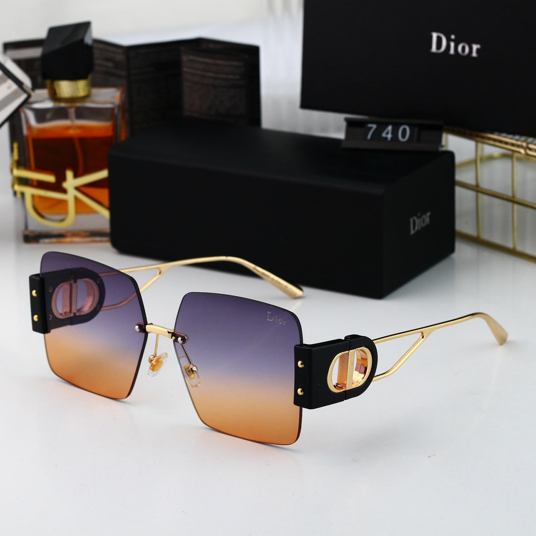 Fashion CD Metal Square Sunglasses