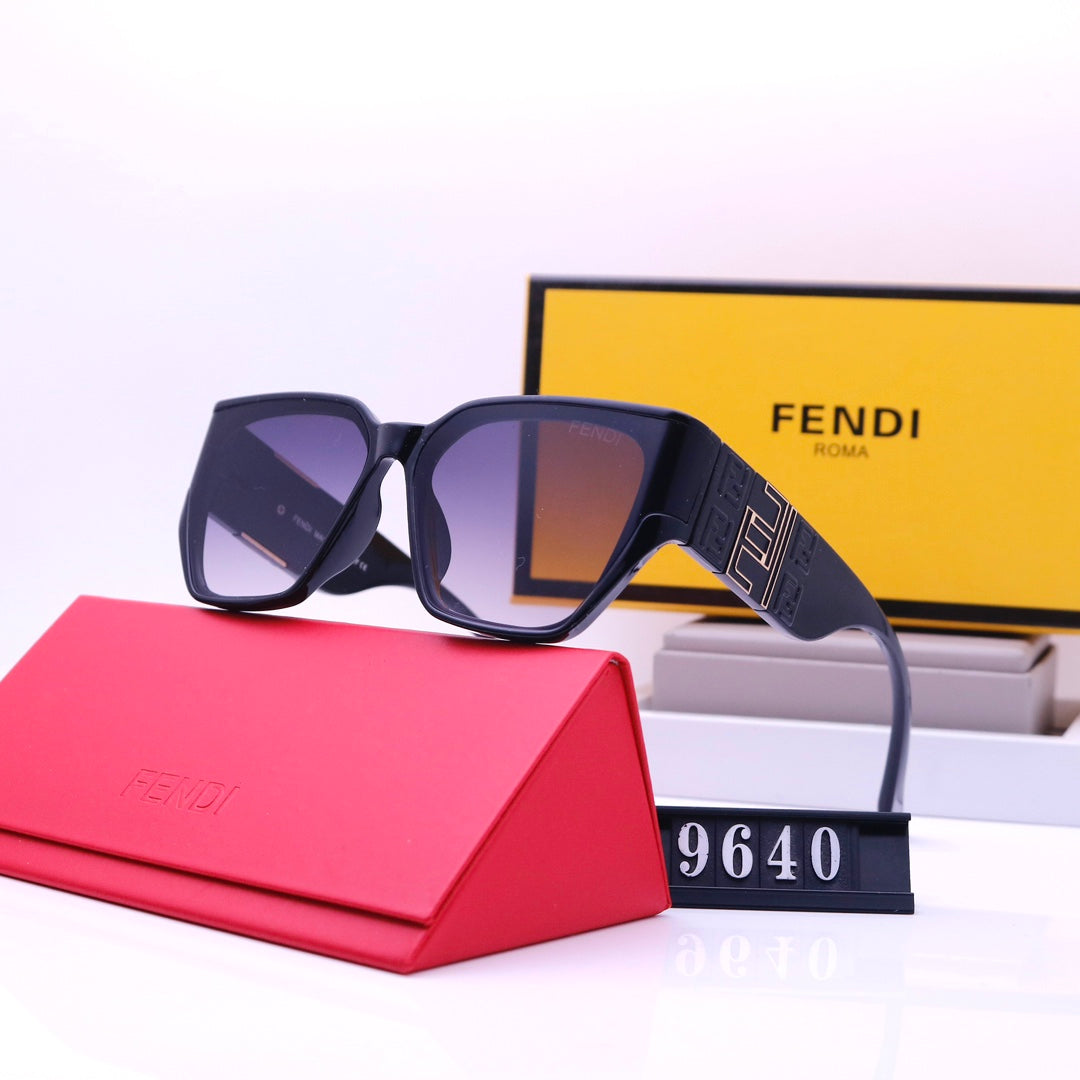 Fashionable F Embossed Sunglasses