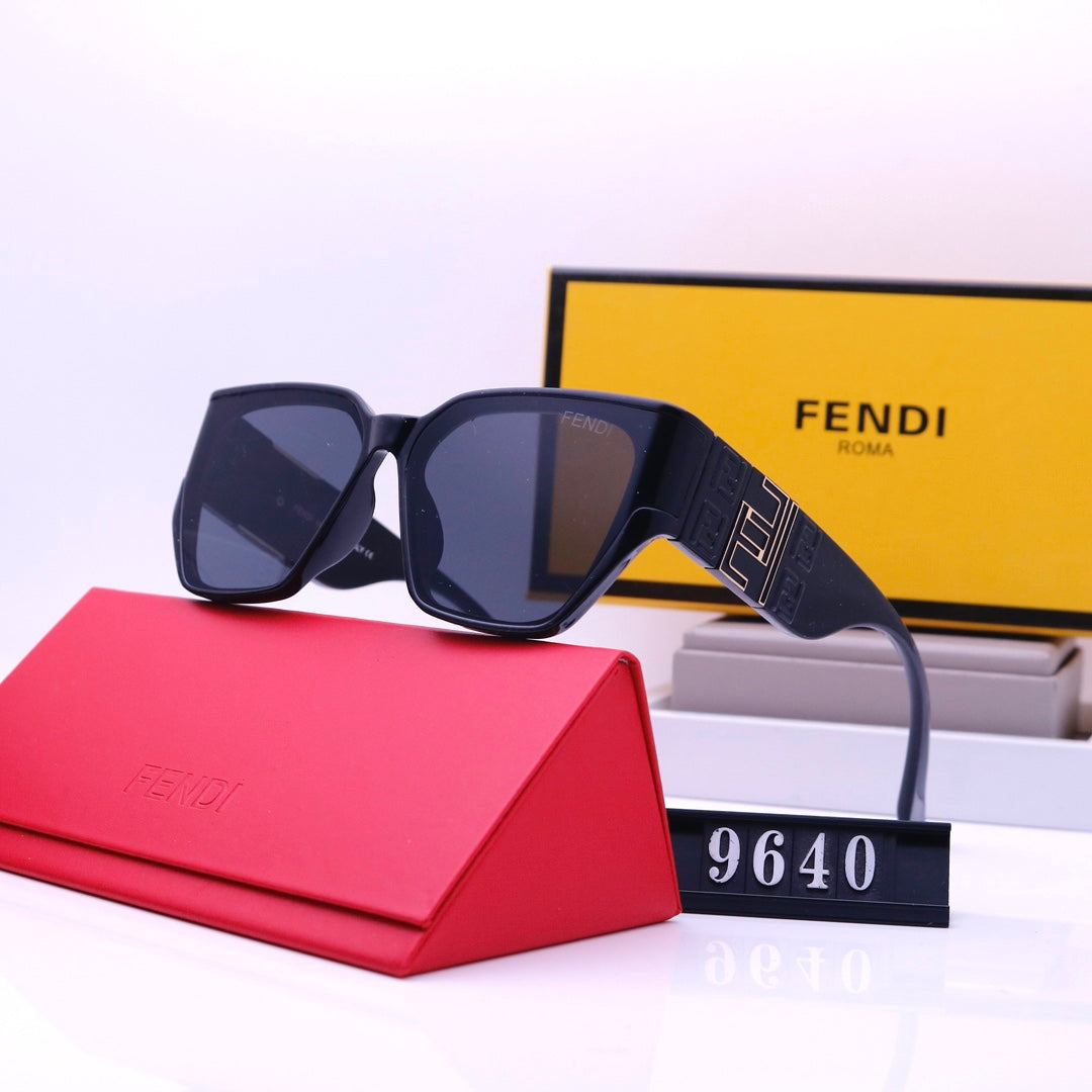 Fashionable F Embossed Sunglasses