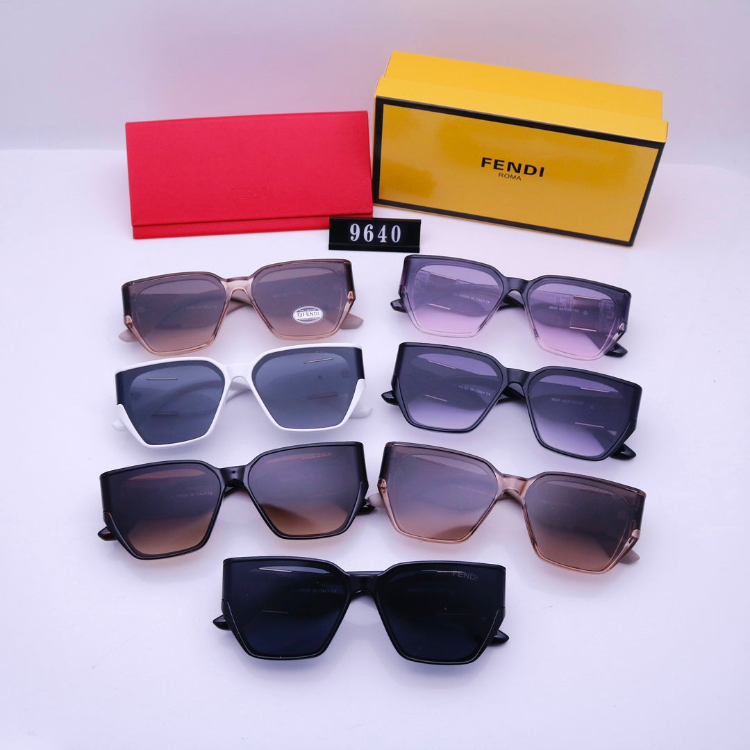 Fashionable F Embossed Sunglasses