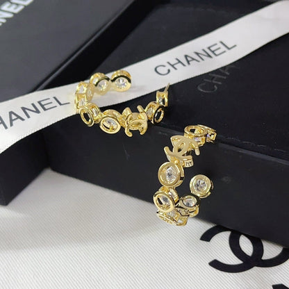 Diamond Elegant Hoop Earrings