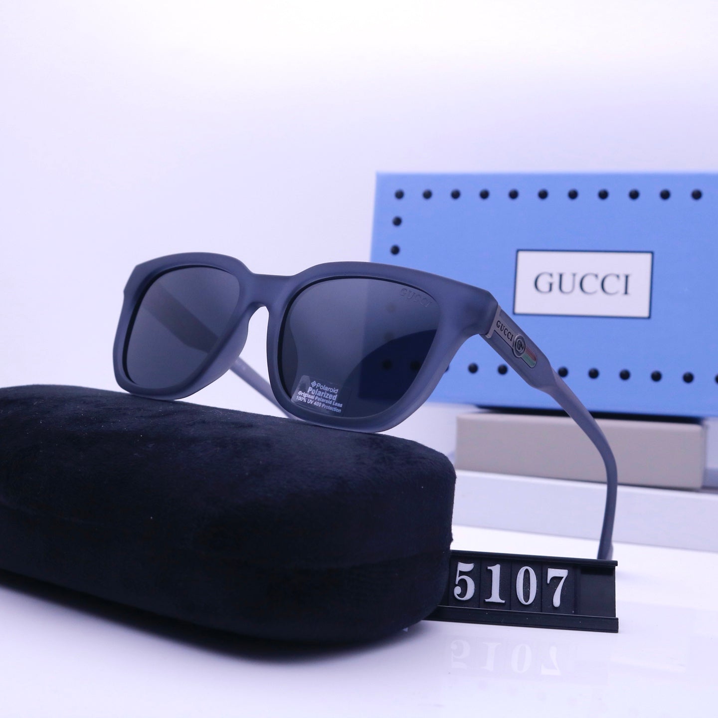 Vintage Square Rectangle Rubber Sunglasses