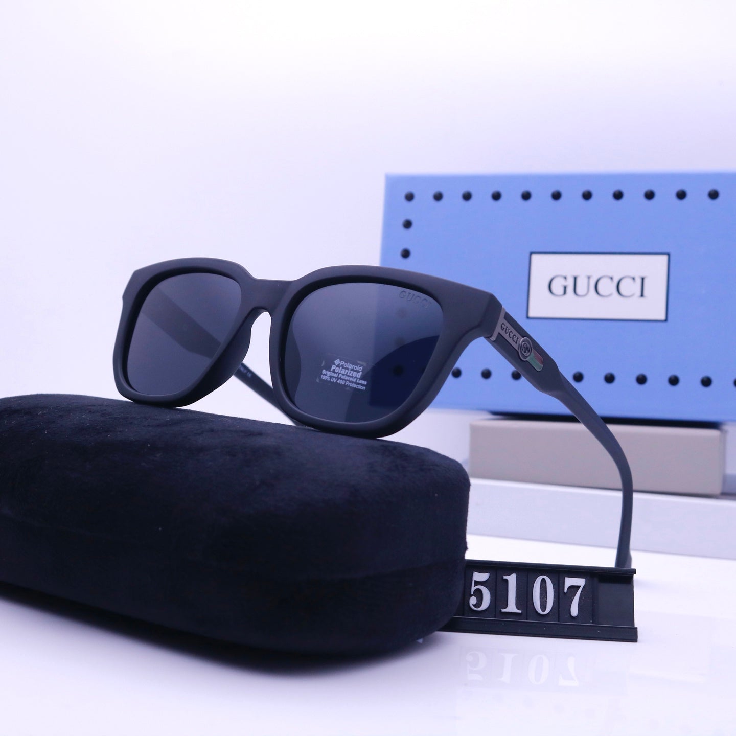 Vintage Square Rectangle Rubber Sunglasses