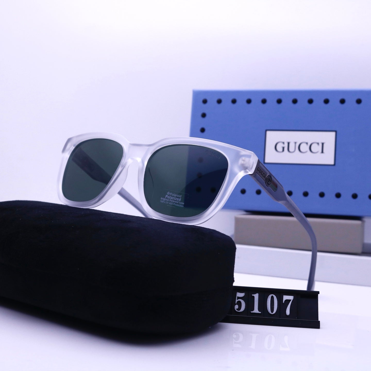 Vintage Square Rectangle Rubber Sunglasses