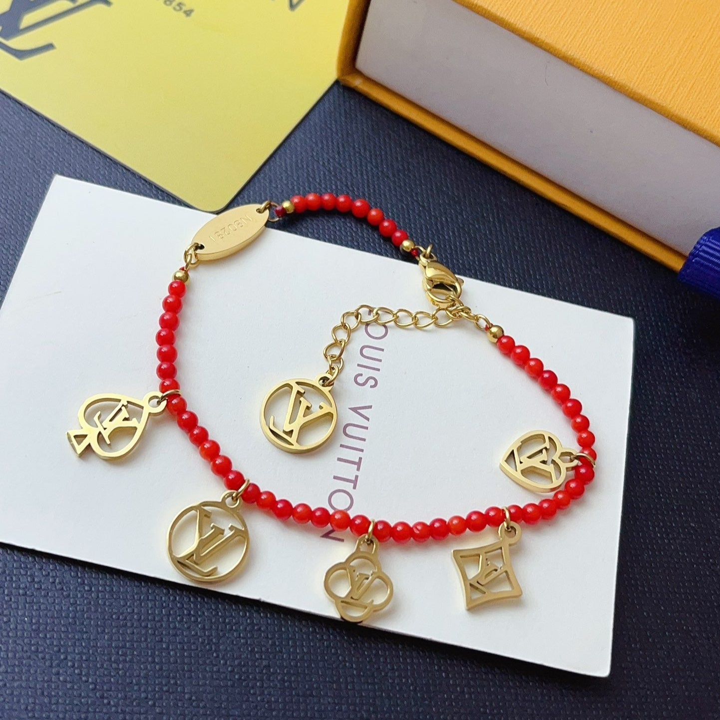 Game On Charms Pendants Red Bracelet