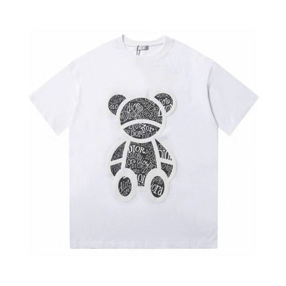 Cute bear print T-shirt