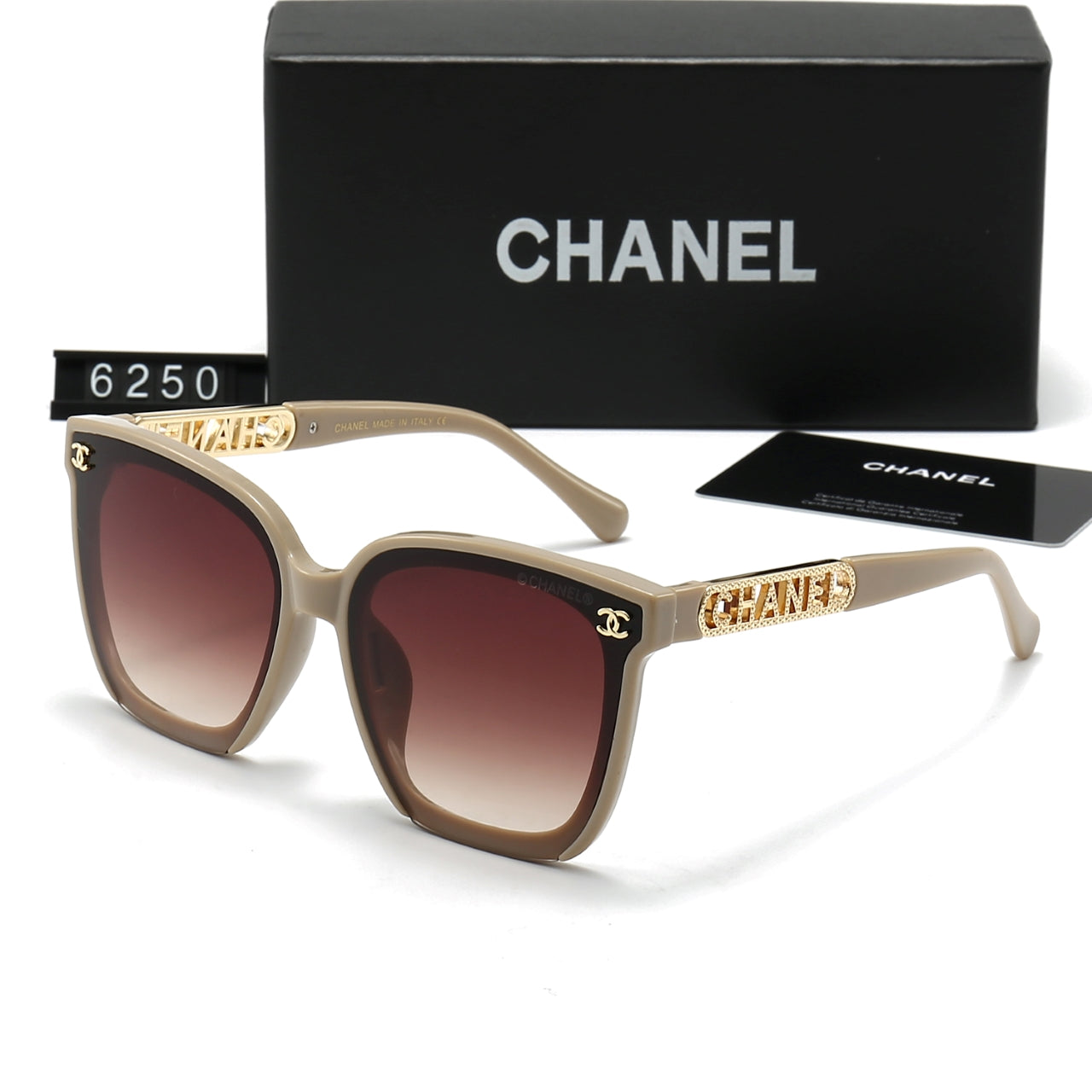 Classic Woman's Diamond Letters Frame Sunglasses