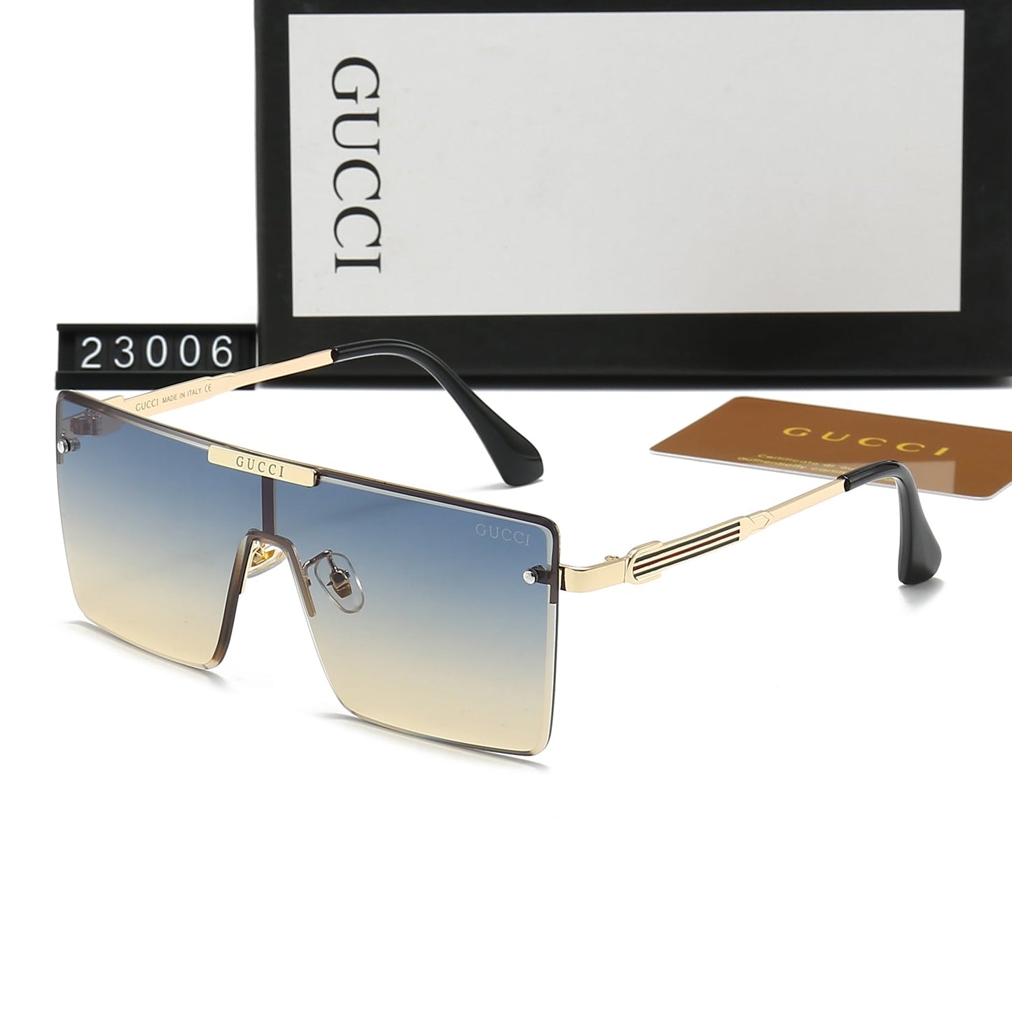 One-Piece Large Frame Square HD Sunglasses