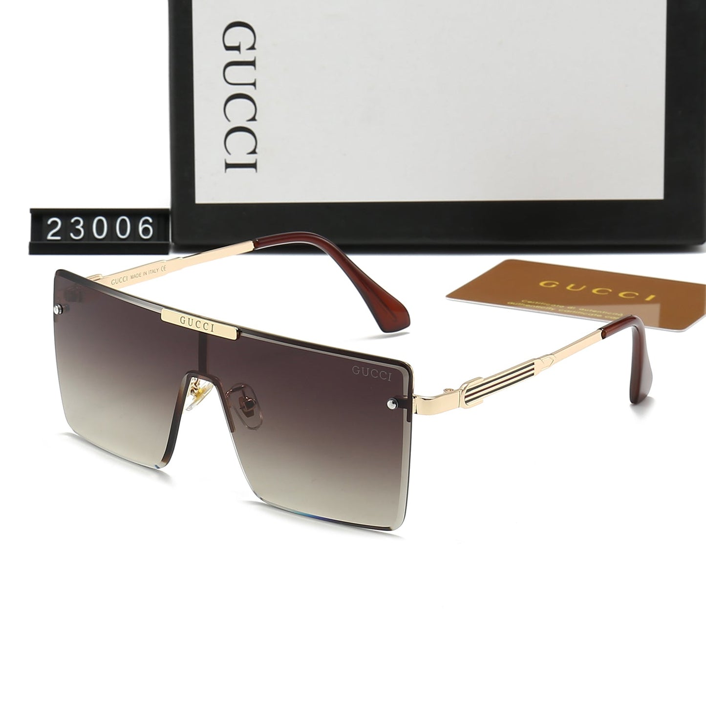 One-Piece Large Frame Square HD Sunglasses