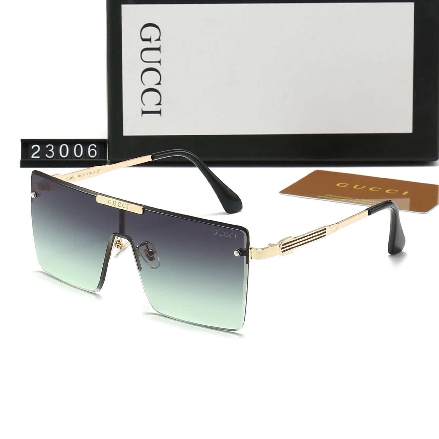 One-Piece Large Frame Square HD Sunglasses