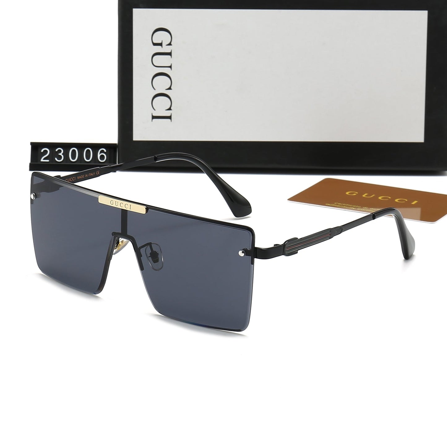 One-Piece Large Frame Square HD Sunglasses