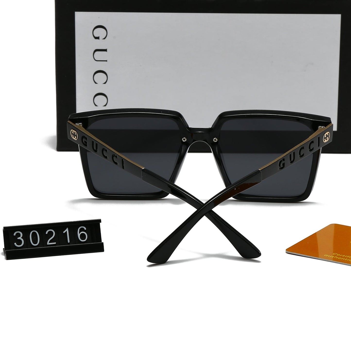 Square frame holiday sunglasses