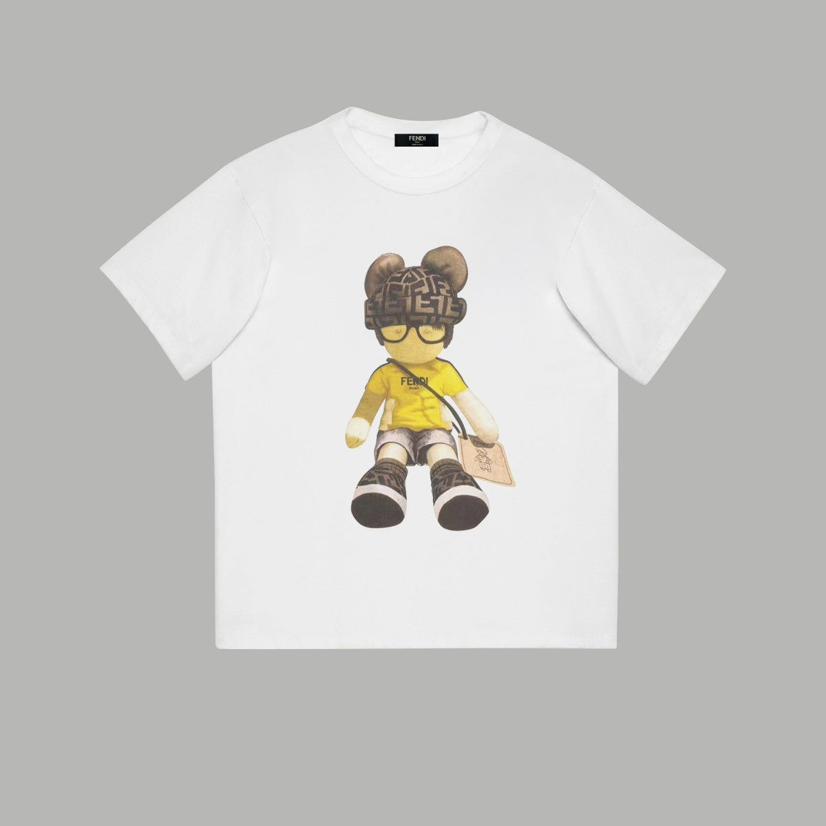 Bear Alphabet Print T Shirt